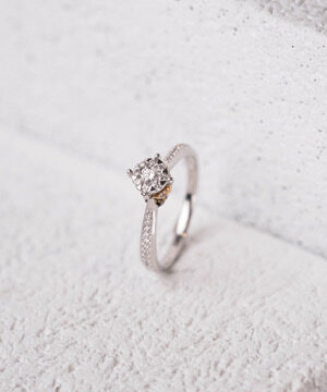 Pavé Solitaire Ring