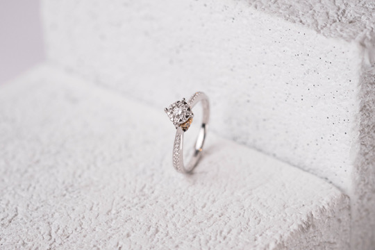 Pavé Solitaire Ring