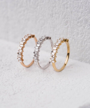 Half Eternity Baguette Ring