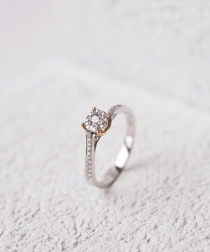 Timeless Pavé Solitaire