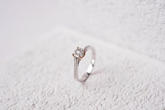 Timeless Pavé Solitaire