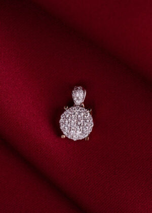 Round Diamond Cluster Pendant