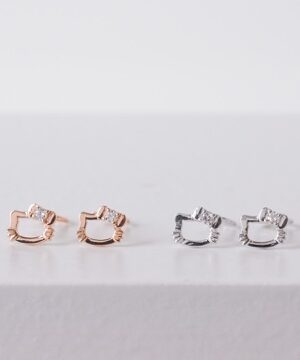 Baby Bow Hoop Earrings