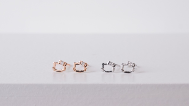 Baby Bow Hoop Earrings