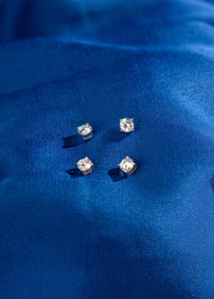Baby Solitaire Stud Earrings