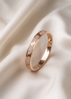 Diamond Pave Love Bracelet