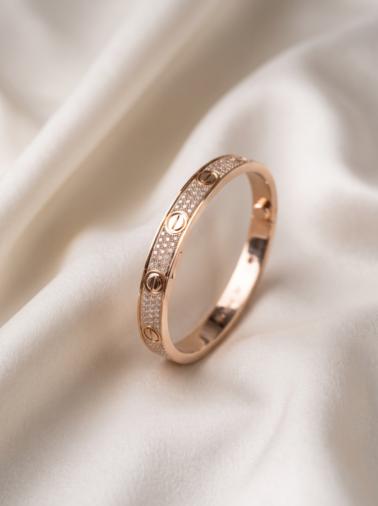 Diamond Pave Love Bracelet